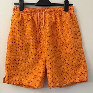 Peter Millar orange & white  Swim Trunks size medium B783
